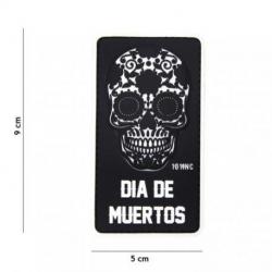 Patch 3D PVC Dia de Muertos (101 Inc) Noir