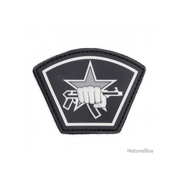 Patch 3D PVC Russie toile et poing (101 Inc) Noir