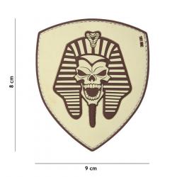 Patch 3D PVC Pharaon Skull (101 Inc) Désert