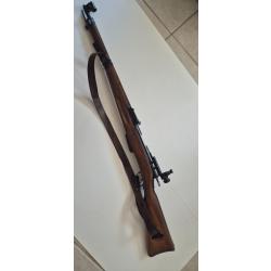 Schmidt rubin 22 lr avec dioptre en boîtier 22 lr d'origine car la mun 7,5 n'entre pas dans culasse