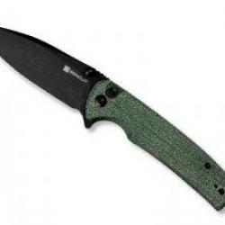 Couteau sencut SACHSE lame acier 9Cr18MoV finition blackwash avec flipper + pochette