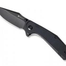 Couteau sencut ACTIUM lame acier D2 finition « blackwash » avec « flipper » + pochette