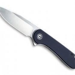 Couteau civivi ELEMENTUM lame acier D2 satiné avec « flipper » + pochette
