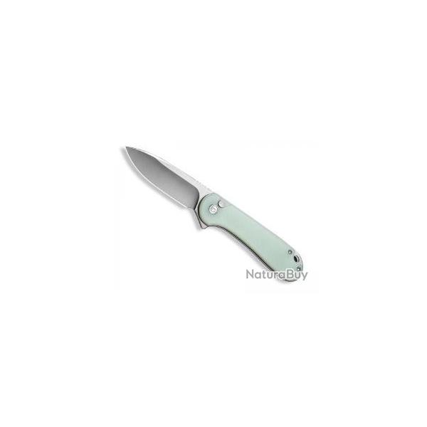 Couteau civivi BUTTON LOCK ELEMENTUM II lame acier Nitro-V satin avec  flipper + pochette