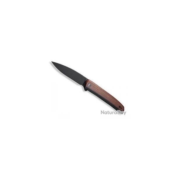 Couteau civivi  SAVANT lame acier 14C28N finition blackwash  + pochette