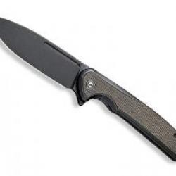 Couteau civivi  VOLTAIC lame acier 14C28N finition blackwash + pochette