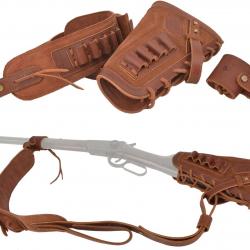 Busc et bretelle pour gaucher calibre .308 - marron - LIVRAISON GRATUITE