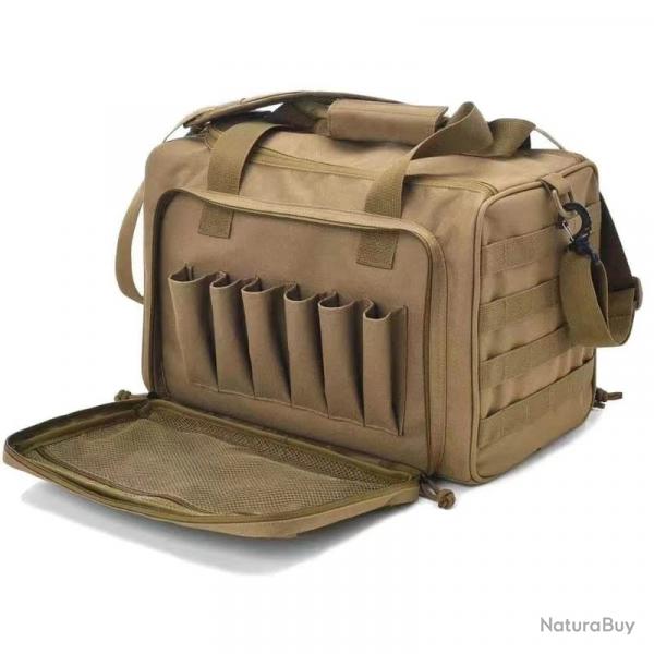 Sac tactique pour armes de poing et chargeurs - kaki - LIVRAISON GRATUITE