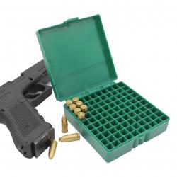 Boîte à munitions 9mm 100 emplacements - verte - LIVRAISON GRATUITE