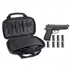 Sac de transport pour 2 armes de poing + 7 chargeurs - noir - LIVRAISON GRATUITE