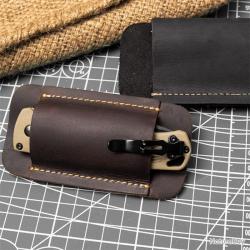 Étui de ceinture pour couteau - marron - LIVRAISON GRATUITE