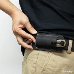 Étui de ceinture pour couteau - noir - LIVRAISON GRATUITE