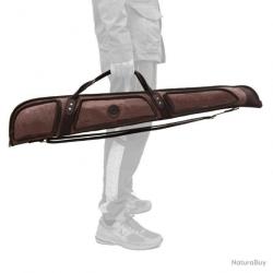 Étui souple pour fusil ou carabine en cuire et toile - 134cm - marron - LIVRAISON GRATUITE
