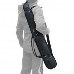 Étui souple pour fusil ou carabine en cuire et toile - 97cm - noir - LIVRAISON GRATUITE