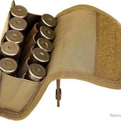 Pochette pour munitions 10 emplacements pour calibre 12 - kaki - LIVRAISON GRATUITE