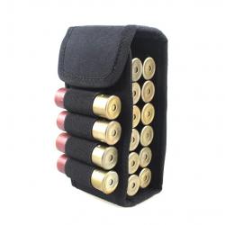 Étui à munitions 16 emplacements pour calibre 12 - noir - LIVRAISON GRATUITE
