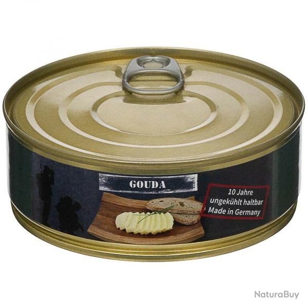 LOT DE 2 CONSERVES DE FROMAGE GOUDA CONSOMABLE JUSQU'EN JUILLET 2033