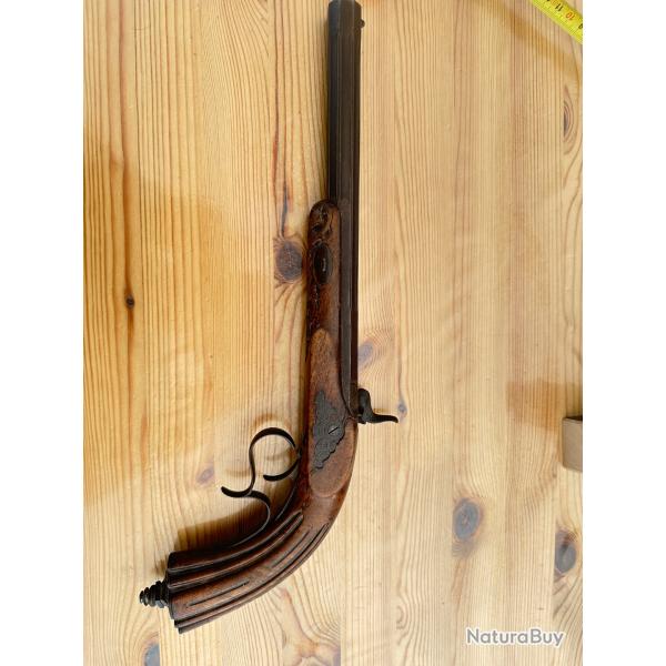 pistolet de duel  percussion fin XIX