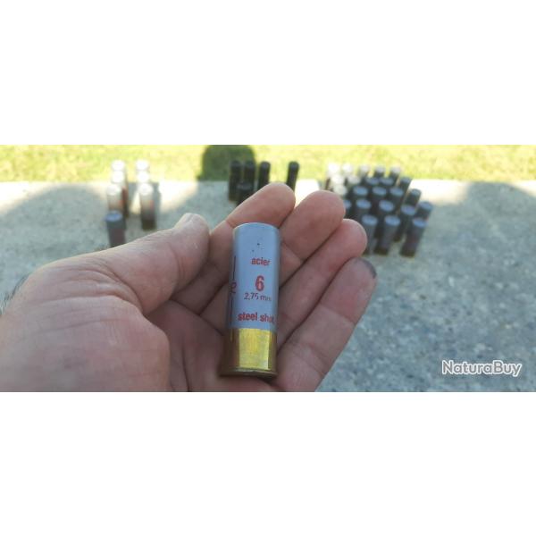 Cartouches calibre 12 billes acier Lot FOB