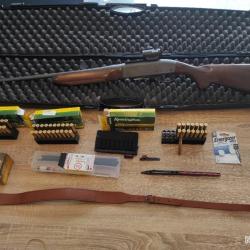 Carabine semi-automatique 3 coups - Remington modèle 7400 - Calibre 35 whelen.