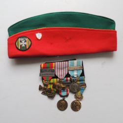 BEL ENSEMBLE MEDAILLES INDOCHINE / ALGERIE  / ENGAGE VOLONTAIRE + CALOT   à voir !!!