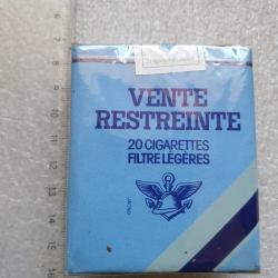 Paquet de 20 cigarettes filtre légères, vente restreinte (21.M)