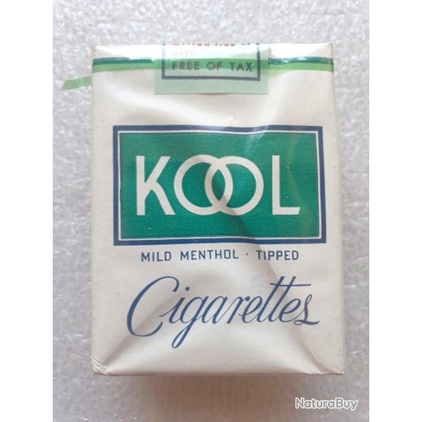 Paquet de cigarettes de marque KOOL, arme amricaine (31.M)