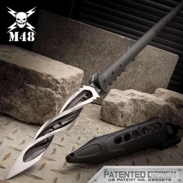 Jeje_the_13th  - C3333 United Lance Pieu M48 Cyclone Spear Lame Acier 2Cr13 Manche GFN Etui