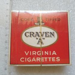 Paquet de cigarettes CRAVEN « A » armée anglaise (32.M)
