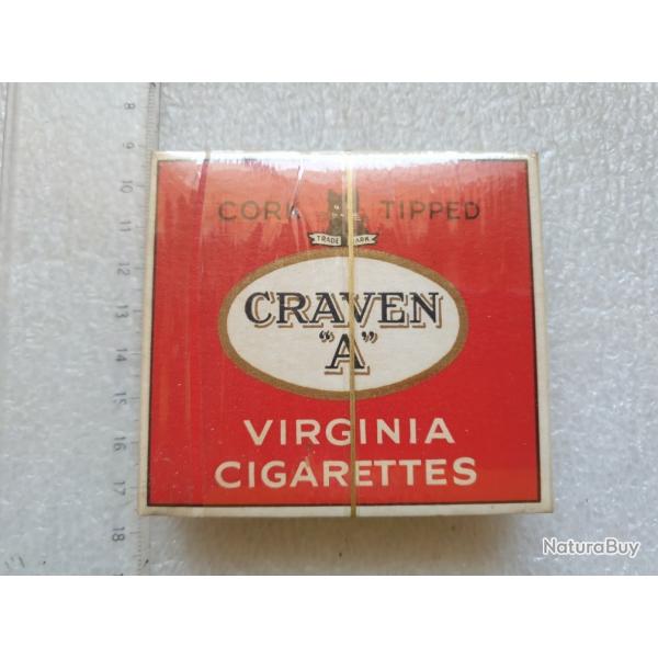 Paquet de cigarettes CRAVEN  A  arme anglaise (32.M)