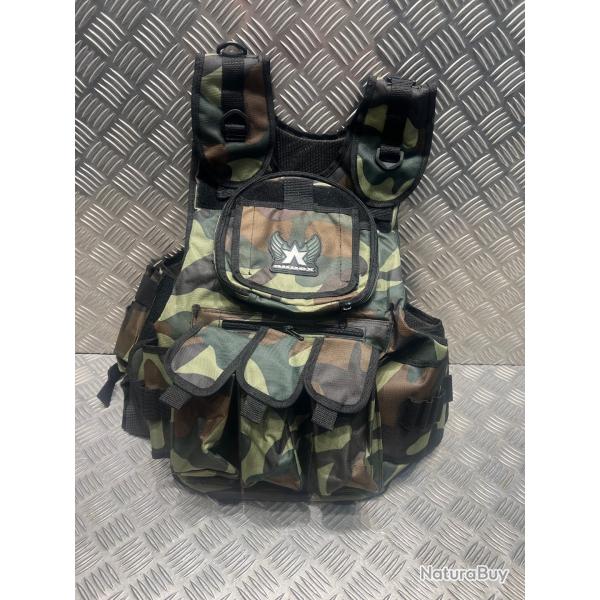gilet annex veste tactique porte plastron paintball camouflage neuf