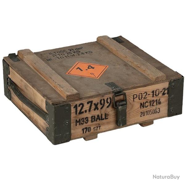 Caisse militaire bois 40x36x15cm - Surplus arme rangement bushcraft