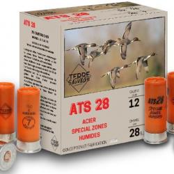 Cartouches ATS28 - Cal.12/70 - 28gr acier BJ - lot de 50 cartouches - standard - PRIX MINI
