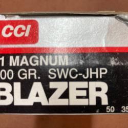 Munitions 41 magnum BLAZER 200 GR. Catégorie B