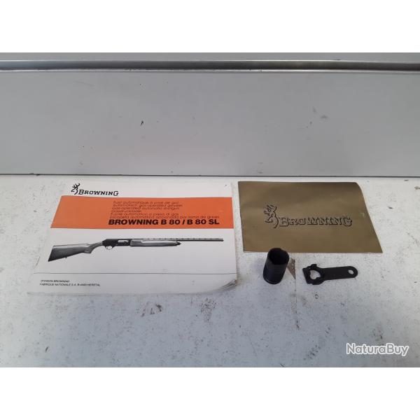 Choke full Browning B80 cal.12 + cle + notice