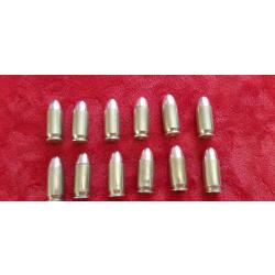 Lot de 12 cartouches de 45 ACP , 11,43 colt 1991, INERTE, Neutralisées.