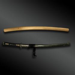 SABRE appelé Wakizashi signé Echigo no kami Kanesada en shirasaya avec koshirae - Japon - XVIIème