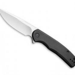 Couteau civivi NOX noir lame acier Nitro-V satiné avec « flipper »