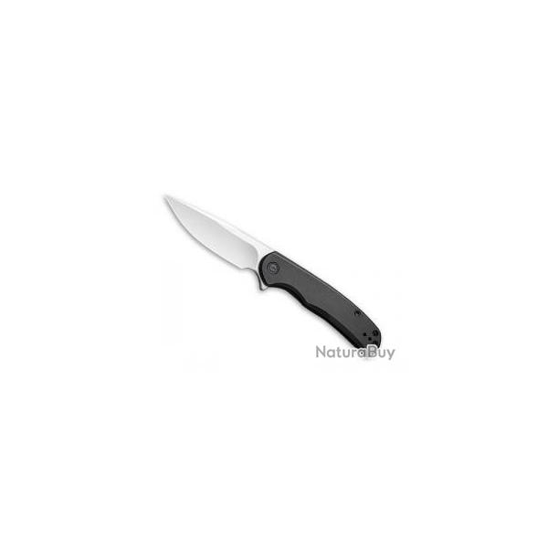 Couteau civivi NOX noir lame acier Nitro-V satin avec  flipper 