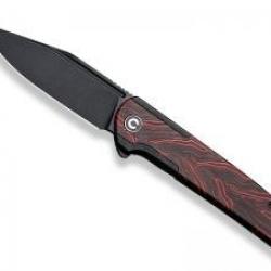 Couteau civivi CACHET lame Clip Point acier 14C28N finition  blackwash + pochette