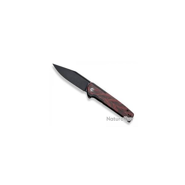 Couteau civivi CACHET lame Clip Point acier 14C28N finition  blackwash + pochette