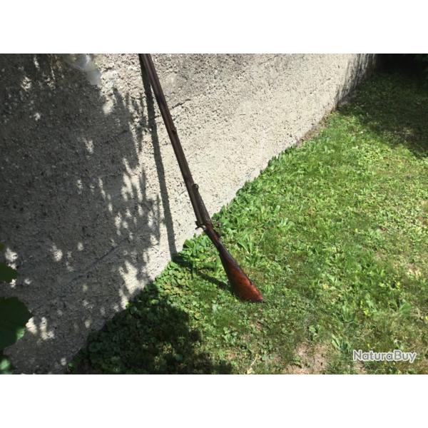 Ancien fusil  broches inapte au tir, pour dco ou pices