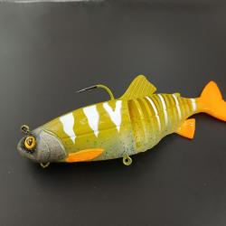 Leurre souple Fox rage replicant jointed europêche creamy 18cm