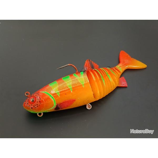 Leurre souple Fox rage replicant jointed europche atomic perch 18cm