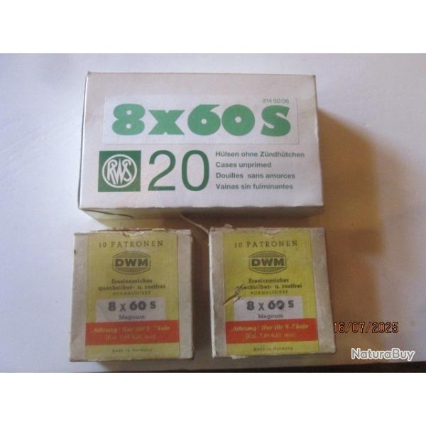 40 cartouches (balles) Cal 8x60S