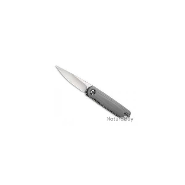 Couteau civivi LUMI gris lame acier 14C28N finition  stonewashed  +pochette