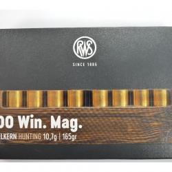 1 BOITE DE 20 BALLES RWS CALIBRE 300 WM DK1.7 G/ 165 GR  NEUVE