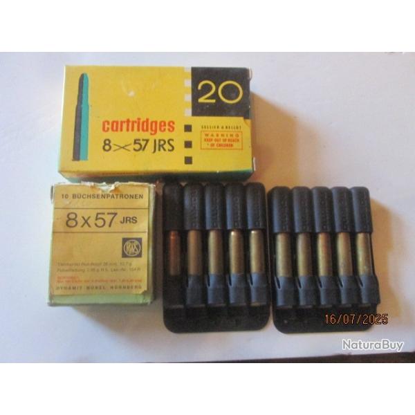 40 Cartouches(balles) Cal 8x57JRS