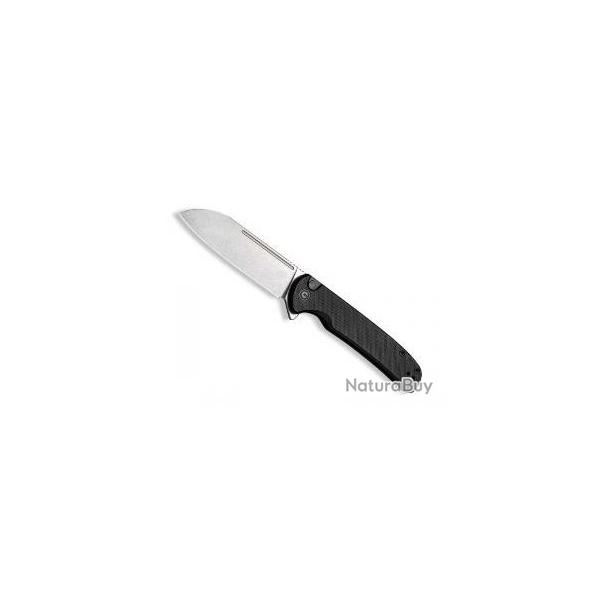 Couteau civivi CHEVALIER lame acier 14C28N finition  stonewashed  +pochette