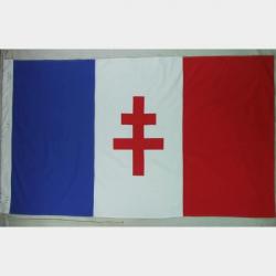 Drapeau France Libre FFL Croix de Laurraine WW2